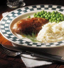 Salisbury steak with dill mashed potatoes