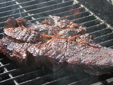 This chuck steak was marinated and then grilled to perfection